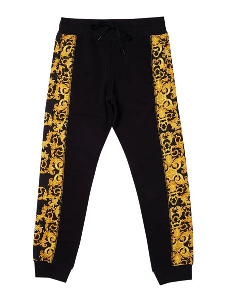 mens versace denim joggers